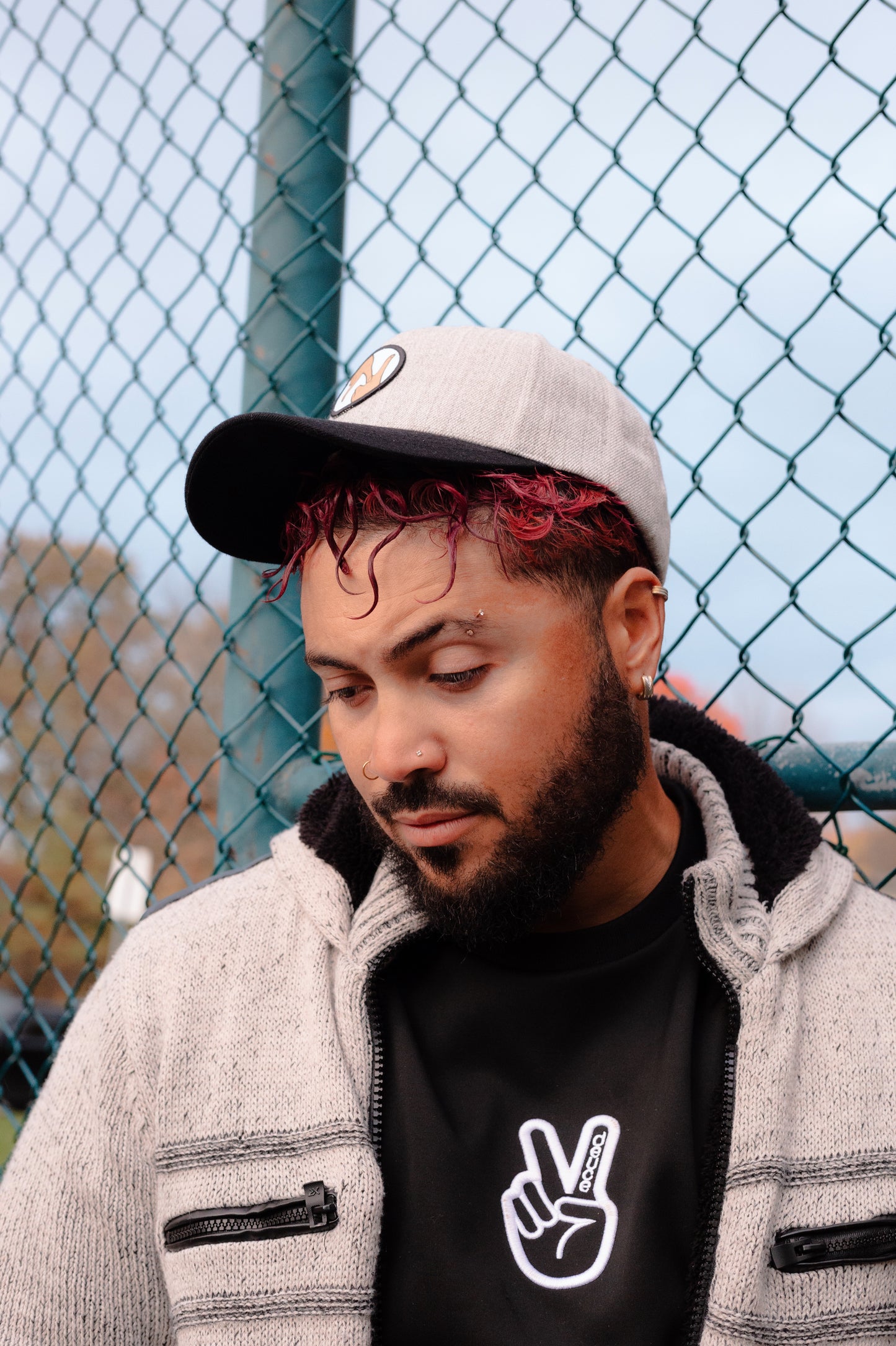 Crown Heather Grey/Black Wool adjustable: Nomadic Vibes