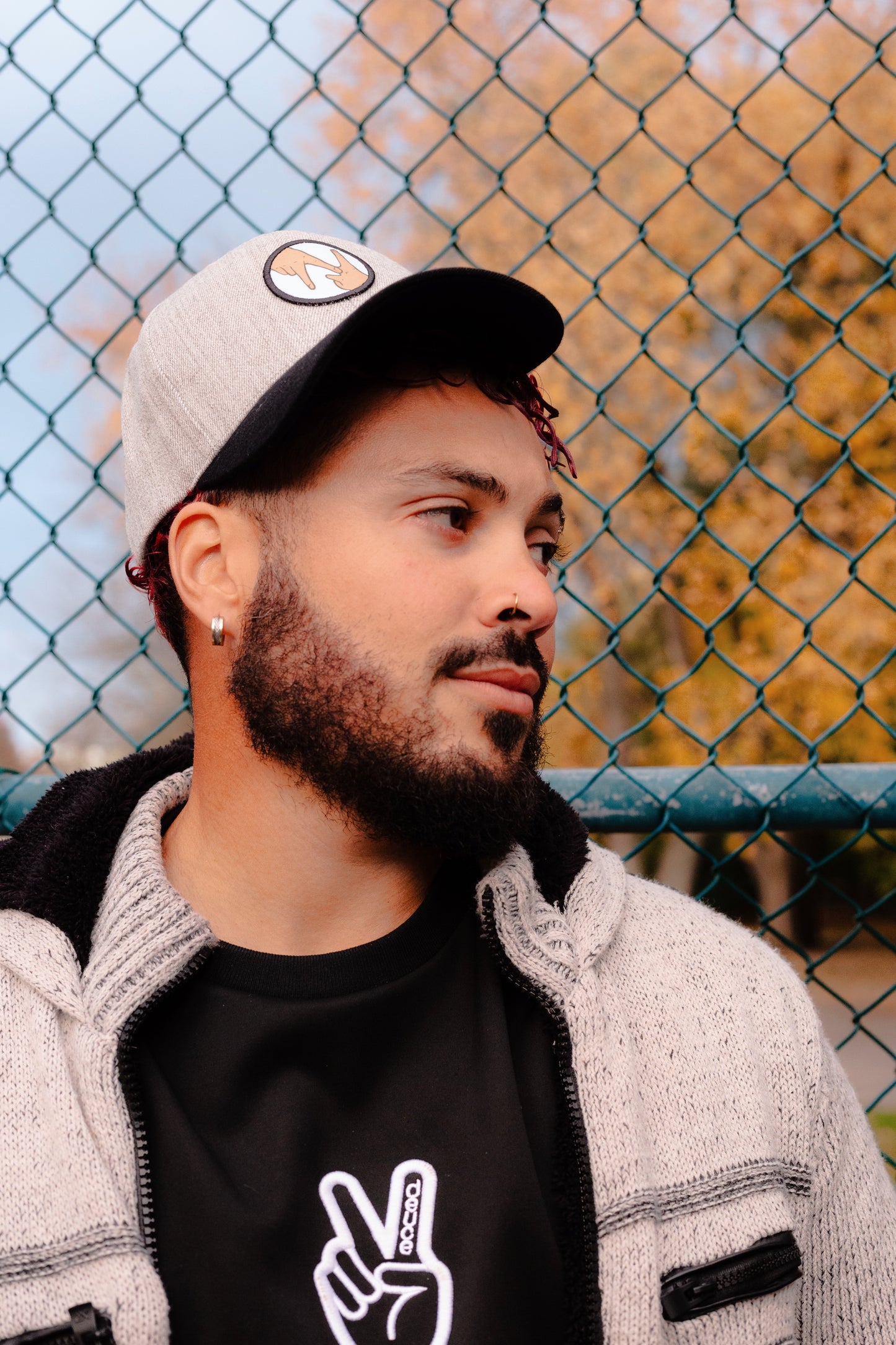 Crown Heather Grey/Black Wool adjustable: Nomadic Vibes