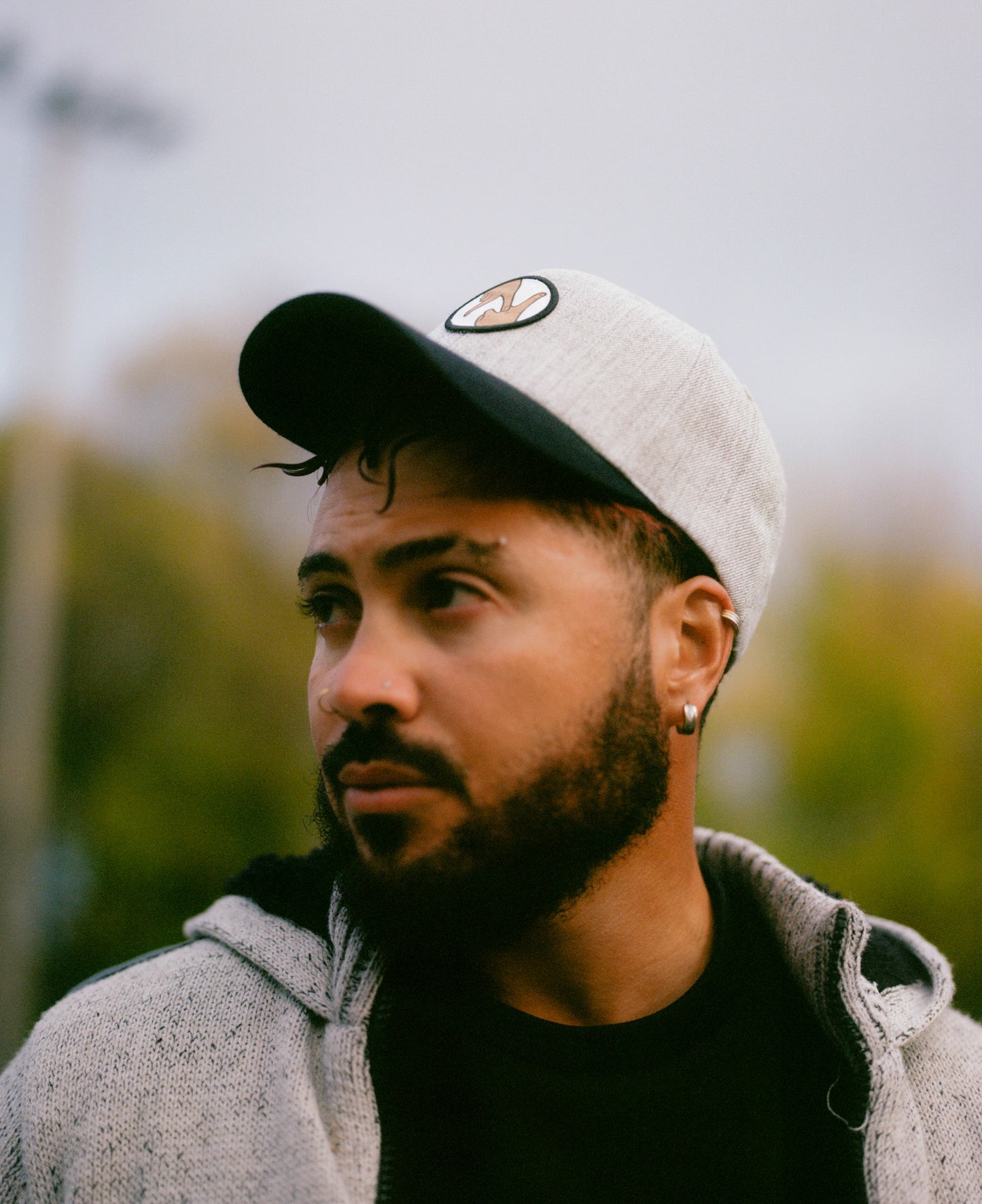 Crown Heather Grey/Black Wool adjustable: Nomadic Vibes